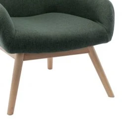 Moloo Fauteuils Fauteuil Scandinave Tissu Vert Forêt Pieds Bois -Chaise Soldes 2024 fauteuil scandinave tissu vert foret pieds bois 5