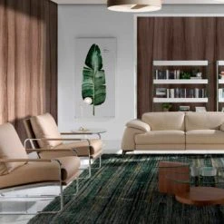 Angel Cerda Fauteuils Fauteuil Tapissé En éco-cuir Avec Structure En Acier Inoxydable -Chaise Soldes 2024 fauteuil tapisse en eco cuir avec structure en acier inoxydable 3