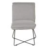 Zago Fauteuils Fauteuil Tissu Et Métal Gris Clair Design