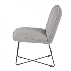 Zago Fauteuils Fauteuil Tissu Et Métal Gris Clair Design -Chaise Soldes 2024 fauteuil tissu et metal gris clair design 4