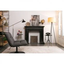 Dutchbone Fauteuils Fauteuil Tissu Pivotant Lounge Gris Anthracite 2 Dutchbone Fauteuils Fauteuil Tissu Pivotant Lounge Gris Anthracite -Chaise Soldes 2024 fauteuil tissu pivotant lounge gris anthracite 2