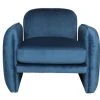 Artecosy Fauteuils Fauteuil Velours Bleu