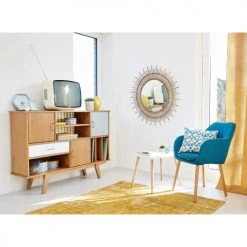 Maisons Du Monde Assises Fauteuil Vintage Bleu -Chaise Soldes 2024 fauteuil vintage bleu 1000 13 24 165746 6