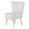 Maisons Du Monde Fauteuils Fauteuil Vintage En Coton à Motifs Gris Et Blancs