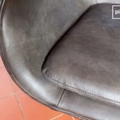 PIB Fauteuils Fauteuil Vintage En Cuir Marron -Chaise Soldes 2024 fauteuil vintage en cuir marron 3