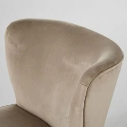 Maisons Du Monde Fauteuils Fauteuil Vintage En Velours Beige -Chaise Soldes 2024 fauteuil vintage en velours beige 1000 2 11 210054 4
