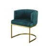 Maisons Du Monde Assises Fauteuil Vintage En Velours Bleu Canard