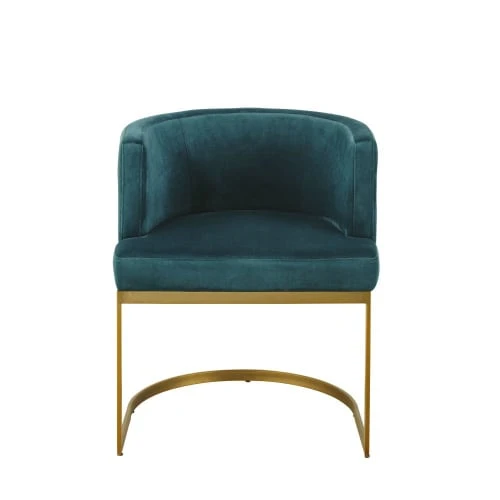 Fauteuil vintage en velours bleu canard Maisons Du Monde Assises Fauteuil Vintage En Velours Bleu Canard -Chaise Soldes 2024 fauteuil vintage en velours bleu canard 1000 13 22 187761 2
