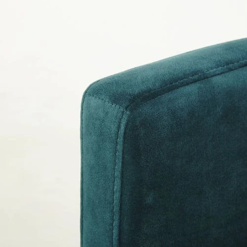 Fauteuil vintage en velours bleu canard Maisons Du Monde Assises Fauteuil Vintage En Velours Bleu Canard -Chaise Soldes 2024 fauteuil vintage en velours bleu canard 1000 13 22 187761 4