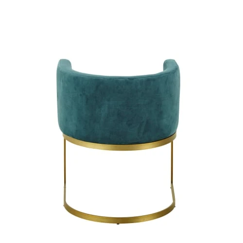 Fauteuil vintage en velours bleu canard Maisons Du Monde Assises Fauteuil Vintage En Velours Bleu Canard -Chaise Soldes 2024 fauteuil vintage en velours bleu canard 1000 13 22 187761 5