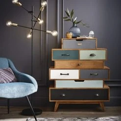 Maisons Du Monde Fauteuils Fauteuil Vintage En Velours Bleu Et Métal -Chaise Soldes 2024 fauteuil vintage en velours bleu et metal 1000 2 20 155943 13