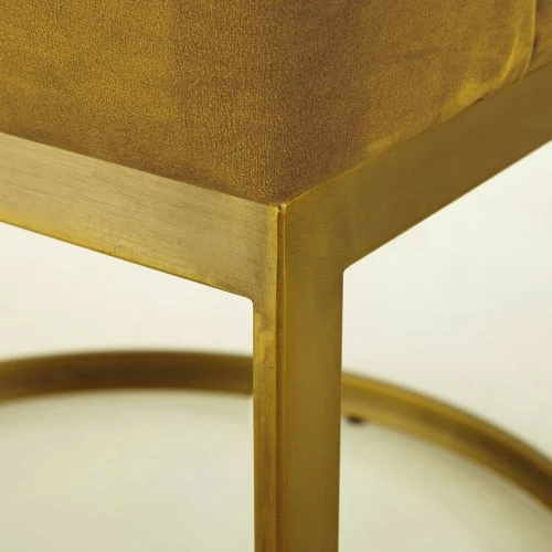 Fauteuil vintage en velours jaune moutarde Maisons Du Monde Assises Fauteuil Vintage En Velours Jaune Moutarde -Chaise Soldes 2024 fauteuil vintage en velours jaune moutarde 1000 14 13 187014 3