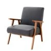 Maisons Du Monde Fauteuils Fauteuil Vintage Gris Anthracite