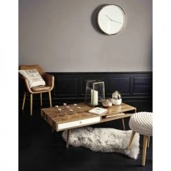 Maisons Du Monde Assises Fauteuil Vintage Marron -Chaise Soldes 2024 fauteuil vintage marron 1000 3 10 155400 3