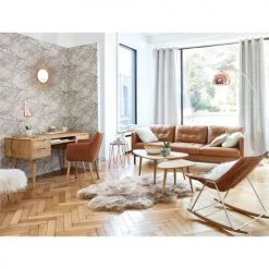 Maisons Du Monde Assises Fauteuil Vintage Marron -Chaise Soldes 2024 fauteuil vintage marron 1000 3 10 155400 7