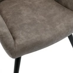 Moloo Fauteuils Fauteuil Vintage Marron Clair Pieds Bois Noir -Chaise Soldes 2024 fauteuil vintage marron clair pieds bois noir 3