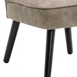 Moloo Fauteuils Fauteuil Vintage Marron Clair Pieds Bois Noir(x2) -Chaise Soldes 2024 fauteuil vintage marron clair pieds bois noir x2 5