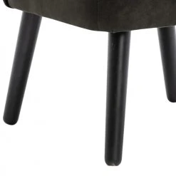 Moloo Fauteuils Fauteuil Vintage Marron Foncé Pieds Bois Noir -Chaise Soldes 2024 fauteuil vintage marron fonce pieds bois noir 5