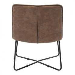 Moloo Fauteuils Fauteuil Vintage Marron Pieds Métal Noir(x2) -Chaise Soldes 2024 fauteuil vintage marron pieds metal noir x2 2