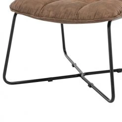 Moloo Fauteuils Fauteuil Vintage Marron Pieds Métal Noir(x2) -Chaise Soldes 2024 fauteuil vintage marron pieds metal noir x2 5