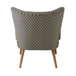 Maisons Du Monde Fauteuils Fauteuil Vintage Motifs Graphiques Noirs Et Blancs -Chaise Soldes 2024 fauteuil vintage motifs graphiques noirs et blancs 1000 2 14 198987 3