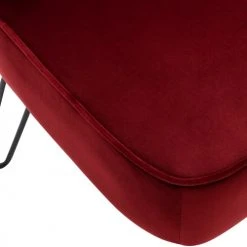 Moloo Fauteuils Fauteuil Vintage Velours Lie De Vin Pieds Métal Noir -Chaise Soldes 2024 fauteuil vintage velours lie de vin pieds metal noir 3