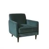 Robin Des Bois Fauteuils Grand Fauteuil En Velours Bleu Paon
