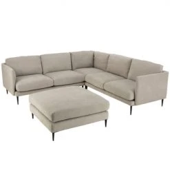 Meubles & Design Poufs Grand Pouf Carré En Tissu Gris -Chaise Soldes 2024 grand pouf carre en tissu gris 5