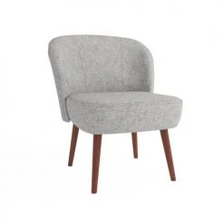 Potiron Paris Fauteuils Petit Fauteuil De Salon En Tissu Gris -Chaise Soldes 2024 petit fauteuil de salon en tissu gris 3