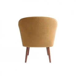 Potiron Paris Fauteuils Petit Fauteuil De Salon En Velours Camel -Chaise Soldes 2024 petit fauteuil de salon en velours camel 4