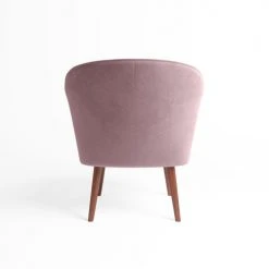 Potiron Paris Fauteuils Petit Fauteuil De Salon En Velours Rose Vintage -Chaise Soldes 2024 petit fauteuil de salon en velours rose vintage 1