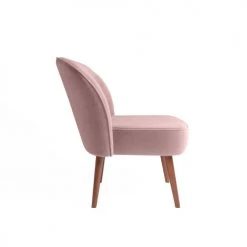 Potiron Paris Fauteuils Petit Fauteuil De Salon En Velours Rose Vintage -Chaise Soldes 2024 petit fauteuil de salon en velours rose vintage 2