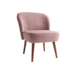 Potiron Paris Fauteuils Petit Fauteuil De Salon En Velours Rose Vintage -Chaise Soldes 2024 petit fauteuil de salon en velours rose vintage 3