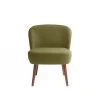 Potiron Paris Fauteuils Petit Fauteuil De Salon En Velours Vert Kaki