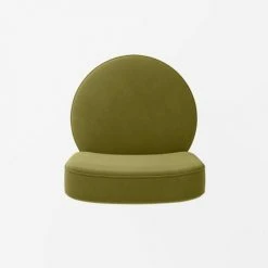 Potiron Paris Fauteuils Petit Fauteuil En Velours Vert Kaki -Chaise Soldes 2024 petit fauteuil en velours vert kaki 5