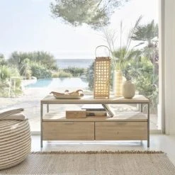 Maisons Du Monde Poufs Pouf à Billes En Jute Et Coton à Spirales Blanches -Chaise Soldes 2024 pouf a billes en jute et coton a spirales blanches 1000 7 0 210535 4