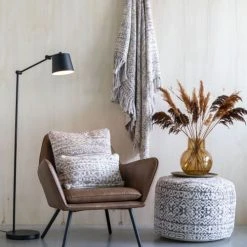 Drawer Poufs Pouf à Motifs D60cm Marron / Blanc -Chaise Soldes 2024 pouf a motifs d60cm marron blanc 5