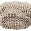 Beliani Poufs Pouf Beige 40 X 25 Cm