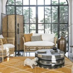 Maisons Du Monde Poufs Pouf Brodé à Relief Motifs Graphiques -Chaise Soldes 2024 pouf brode a relief motifs graphiques 1000 6 34 200606 3