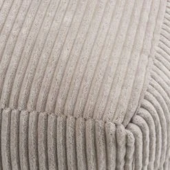 MACABANE Poufs Pouf Carré En Tissu Velours Cotelé Gris Perle -Chaise Soldes 2024 pouf carre en tissu velours cotele gris perle 5