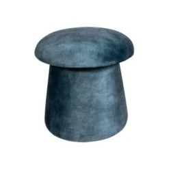 Pirouette Paris Poufs Pouf Champignon En Velours Bleu -Chaise Soldes 2024 pouf champignon en velours bleu 4