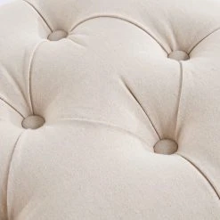 Maisons Du Monde Assises Pouf Coffre Capitonné à Roulettes En Lin écru -Chaise Soldes 2024 pouf coffre capitonne a roulettes en lin ecru 1000 8 2 176876 6