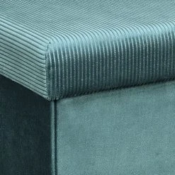 The Home Deco Factory Poufs Pouf Coffre Pliable En Velours Design L. 38 X H. 38 Cm Bleu -Chaise Soldes 2024 pouf coffre pliable en velours design l 38 x h 38 cm bleu 5