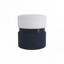 Potiron Paris Poufs Pouf Contemporain, Bicolore Rouge -Chaise Soldes 2024 pouf contemporain bicolore bleu et metal noir