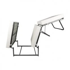 Dmora Poufs Pouf Convertible En Lit En Tissu Gris Tourterelle -Chaise Soldes 2024 pouf convertible en lit en tissu gris tourterelle 3