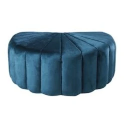 Maisons Du Monde Poufs Pouf Coquillage Doré -Chaise Soldes 2024 pouf coquillage en velours bleu et pin 1000 9 27 190800 1 1