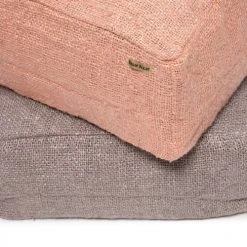 Bazar Bizar Poufs Pouf En Coton Rose -Chaise Soldes 2024 pouf en coton rose 3