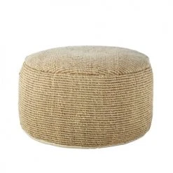 Maisons Du Monde Poufs Pouf En Jonc De Mer Et Coton