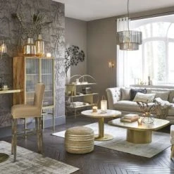 Maisons Du Monde Poufs Pouf En Jute Imprimé Doré -Chaise Soldes 2024 pouf en jute imprime dore 1000 5 32 177808 11