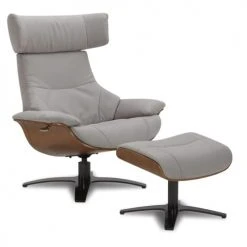 My New Design Repose-pieds Pouf En Microfibre Et Chêne Naturel - Microfibre Gris -Chaise Soldes 2024 pouf en microfibre et chene naturel microfibre gris 3